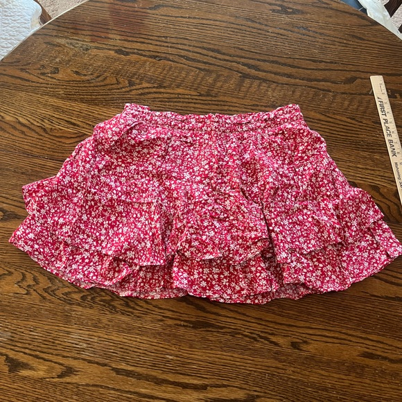 NWT EGOCKAL Floral Ruffle Hem Skort - Picture 6 of 7